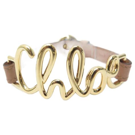 chloe bracelet 091 golden|chloe necklace.